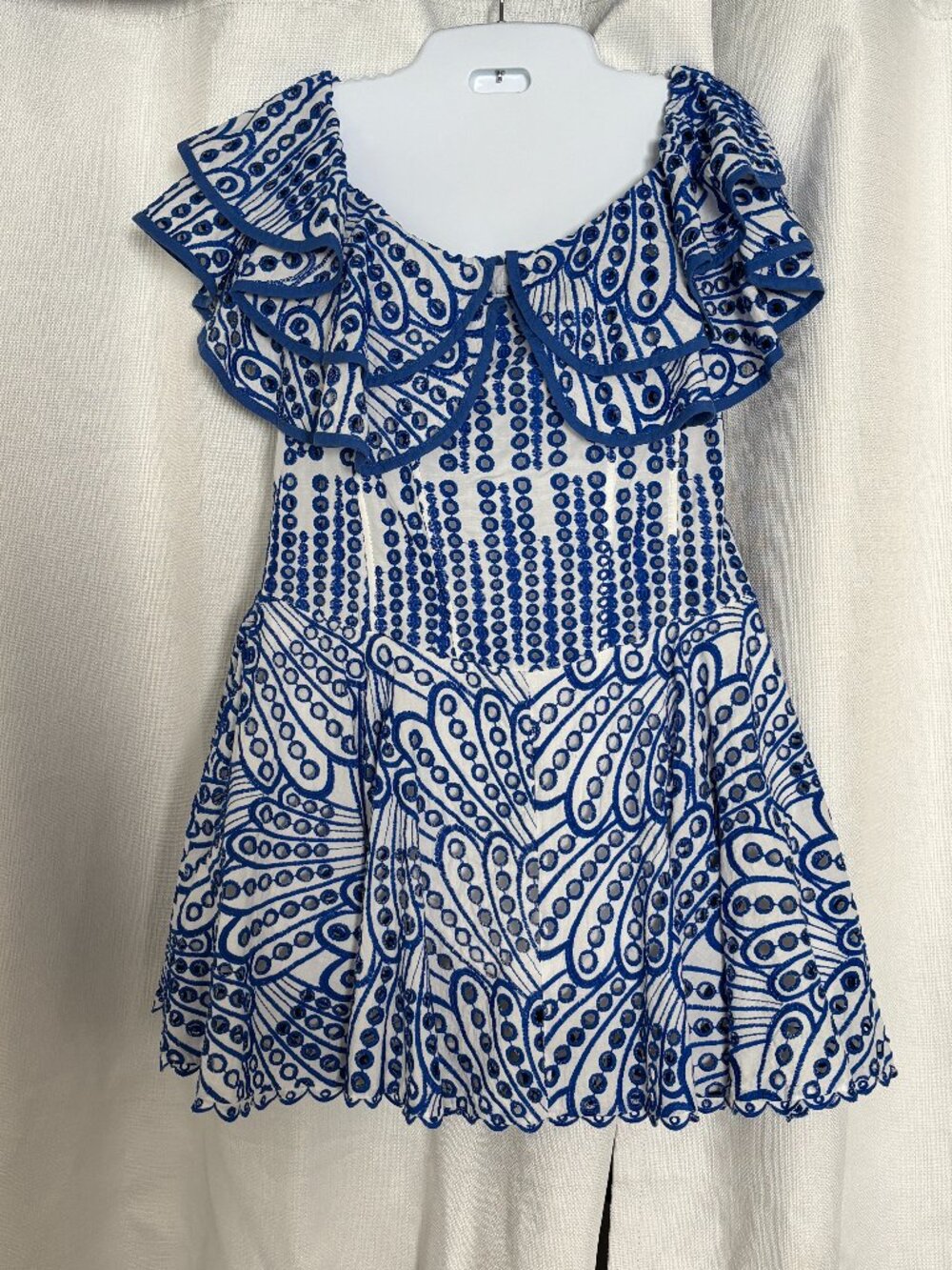 Flirty Ruffled Eyelet Dress
